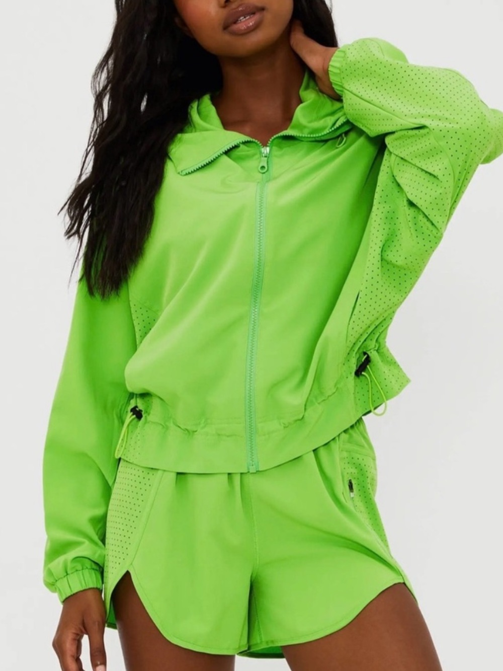 Beach Riot Neon Lime Green Active Set